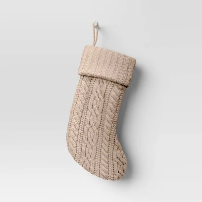 20" Cable Knit Christmas Stocking - Wondershop™ 4 20" Cable Knit Christmas Stocking - Wondershop™ - Image 4