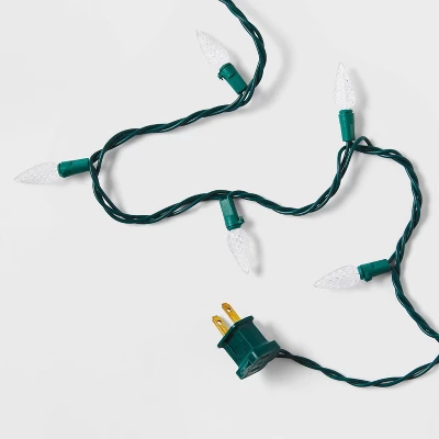 150ct LED C6 Faceted Christmas String Lights Warm White With Green Wire - Wondershop™ 4 150ct LED C6 Faceted Christmas String Lights Warm White With Green Wire - Wondershop™ - Image 4