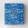 40” 125 Sq Ft Christmas Roll Wrap Love Santa On Blue - Wondershop™