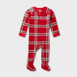 Baby Plaid Ribbed Holiday Matching Family Footed Pajamas - Wondershop™ Red -Wondershop Shop GUEST aa05057a c294 41ee b57d 3e76e744d570