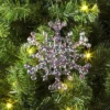 5" Christmas Iridescent Plastic Snowflake Ornament - Wondershop™