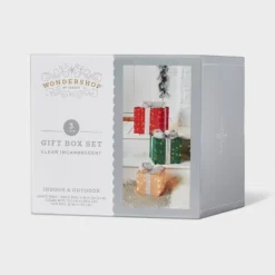 3pc Incandescent Tinsel Gift Box Christmas Novelty Sculpture Light Clear - Wondershop™ 5 3pc Incandescent Tinsel Gift Box Christmas Novelty Sculpture Light Clear - Wondershop™ -Wondershop Shop GUEST abbfd9ee 9dbe 46ba b9fb 23a7ed5cab5a