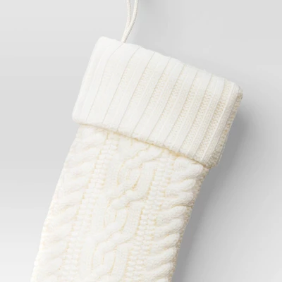 20" Cable Knit Christmas Stocking - Wondershop™ 2 20" Cable Knit Christmas Stocking - Wondershop™ - Image 2