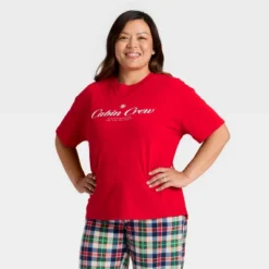 Women's "Cabin Crew" Short Sleeve Holiday Matching Family Pajama Shirt - Wondershop™ Red 8 Women's "Cabin Crew" Short Sleeve Holiday Matching Family Pajama Shirt - Wondershop™ Red -Wondershop Shop GUEST b00148f9 47dc 4037 9285 ee371d383739