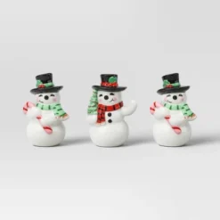 12pc Battery Operated Glittered Paper Christmas Village Set With Bottle Brush Trees And Snowmen - Wondershop™ White/Pink/Blue -Wondershop Shop GUEST b86d9d4e 3c8a 4a90 a8b1 52faf9746214