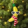 5" Christmas Fabric Fruit Banana Ornament - Wondershop™