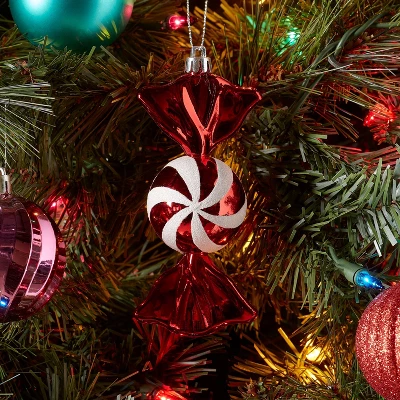 Peppermint Candy Christmas Tree Ornament Red/White - Wondershop™ 1 Peppermint Candy Christmas Tree Ornament Red/White - Wondershop™