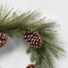 22in Unlit Iced Long Needle And Pinecone Artificial Christmas Wreath - Wondershop™
