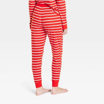 Women's Striped Matching Family Thermal Pajama Pants - Wondershop™ Red 1 Women's Striped Matching Family Thermal Pajama Pants - Wondershop™ Red