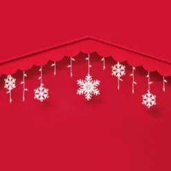 150ct Incandescent Christmas Icicle Lights With Snowflake Novelty Accent Clear Bulbs With White Wire - Wondershop™ -Wondershop Shop GUEST c7d7834e 8470 421f 8abc 8c678eec80c3