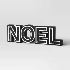 16"x4.75" Battery Operated Lit Wood 'Noel' Tabletop Sign - Wondershop™ Black -Wondershop Shop GUEST cdb78b9b 79d1 4ca9 bf37 b97b1a1e8c0b