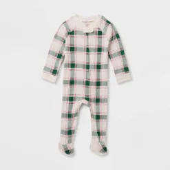 Baby Plaid Ribbed Holiday Matching Family Footed Pajama - Wondershop™ Cream -Wondershop Shop GUEST d24c44bb fb45 4efe b7d0 d814bd072655