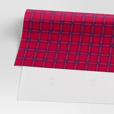 30” 25 Sq Ft Christmas Red And Blue Plaid - Wondershop™ 2 30” 25 Sq Ft Christmas Red And Blue Plaid - Wondershop™ - Image 2