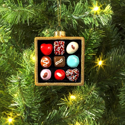 Christmas Glass Box Of Chocolates Ornament - Wondershop™ 1 Christmas Glass Box Of Chocolates Ornament - Wondershop™