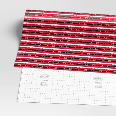 40" 125 Sq Ft Christmas Roll Wrap Santa Belt - Wondershop™ 2 40" 125 Sq Ft Christmas Roll Wrap Santa Belt - Wondershop™ - Image 2