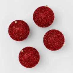 9pc Tinsel Ball Christmas Tree Ornament Set - Wondershop™ -Wondershop Shop GUEST d7c168b6 92bf 45f2 a593 e0eb158ecde3