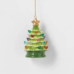 Lit Ceramic Retro Christmas Tree Ornament - Wondershop™ 6 Lit Ceramic Retro Christmas Tree Ornament - Wondershop™ -Wondershop Shop GUEST ddb44c80 8bcd 4e09 88d0 18792ad8ca7c