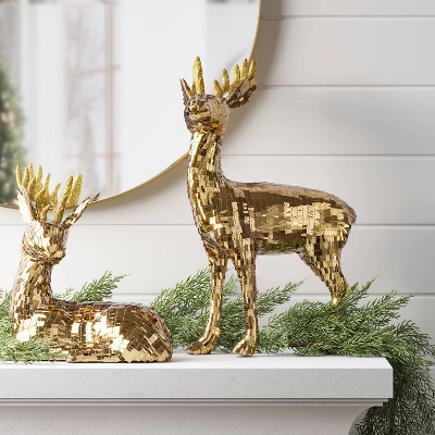 Christmas Sequin Sitting Deer Decor - Wondershop™ 1 Christmas Sequin Sitting Deer Decor - Wondershop™
