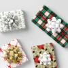 40ct Christmas Bow Bag Gold/White/Silver - Wondershop™