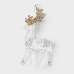 Acrylic Deer With Glittered Antlers Christmas Tree Ornament - Wondershop™ 6 Acrylic Deer With Glittered Antlers Christmas Tree Ornament - Wondershop™ -Wondershop Shop GUEST ef162ca9 6ad4 4480 a6b8 4a75c8dd0db7