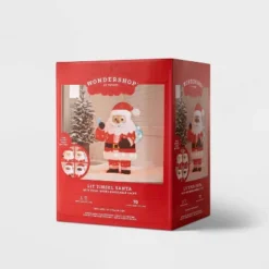 32" Tinsel Santa Christmas Novelty Sculpture Light With 4 Interchangeable Faces - Wondershop™ 9 32" Tinsel Santa Christmas Novelty Sculpture Light With 4 Interchangeable Faces - Wondershop™ -Wondershop Shop GUEST ef27964d 15a0 472a a17e fadf22413f7f