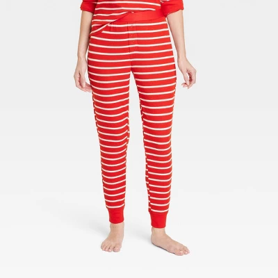 Women's Striped Matching Family Thermal Pajama Pants - Wondershop™ Red 4 Women's Striped Matching Family Thermal Pajama Pants - Wondershop™ Red - Image 4