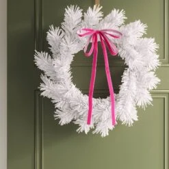 4ct Christmas Fabric Bows Hot Pink - Wondershop™