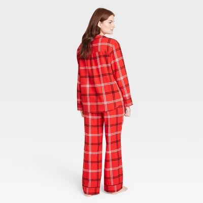 Women's Plaid Flannel Matching Family Pajama Set - Wondershop™ Red 1 Women's Plaid Flannel Matching Family Pajama Set - Wondershop™ Red