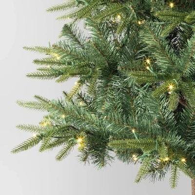 5.5' Pre-Lit Indexed Balsam Fir Artificial Christmas Tree With Twinkling White LED Lights - Wondershop™ 3 5.5' Pre-Lit Indexed Balsam Fir Artificial Christmas Tree With Twinkling White LED Lights - Wondershop™ - Image 3