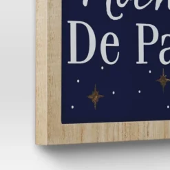 'Noche De Paz' With Metal Star And Bells Christmas Wood Wall Décor - Wondershop™: Vertical Hang -Wondershop Shop GUEST f67b9620 98bf 49de 8a81 7a952ec68bbd