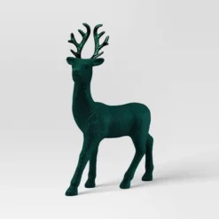12" Christmas Flocked Standing Deer Decor - Wondershop™ -Wondershop Shop GUEST fc8a51e4 2637 423b 8701 983dde7c9252