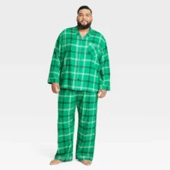 Men's Plaid Flannel Matching Family Pajama Set - Wondershop™ Green -Wondershop Shop GUEST ff605a00 1ae2 4560 a668 b8bb7878f72e